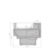Витрина холодильная BRANDFORD AURORA Slim SQ 320 вентилируемая SELF