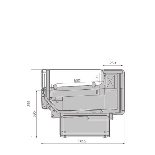 27faa9254cc6305ae4d7c07b8a34972e.webp Витрина холодильная BRANDFORD AURORA Slim SQ 125 рыба на льду SELF
