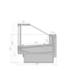 345eb333409293466a286da498740c21.webp Витрина холодильная BRANDFORD AURORA SQ Открытый угол 90 вентилируемая