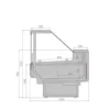 Витрина холодильная BRANDFORD AURORA Slim SQ 320 вентилируемая