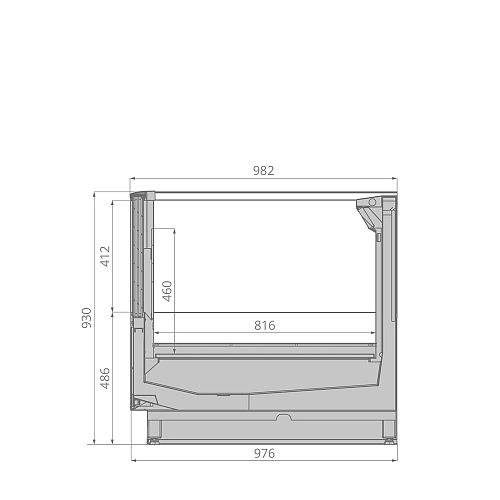 Бонета морозильная BRANDFORD Krios 250 Open Top