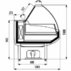 Витрина морозильная CRYSPI Gamma-2 М 1500 с боковинами
