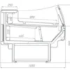 Витрина холодильная BRANDFORD AURORA Slim PLUG-IN 190 вентилируемая SELF