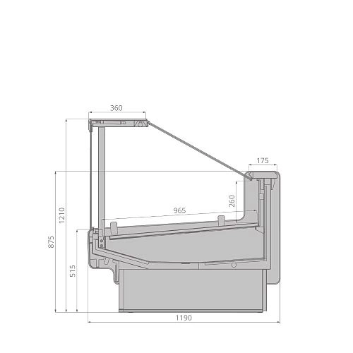 c04445048f2d6084f6cdef3ec12456c7.webp Витрина холодильная BRANDFORD AURORA SQ 375 вентилируемая