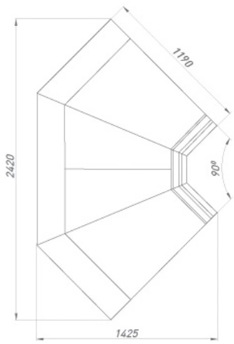e97eb455766c0a3e7b8b262b83935ba0.webp Витрина холодильная BRANDFORD AURORA Закрытый угол 90 вентилируемая SELF