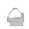fdbe08f012723a5419568518359c6646.webp Витрина холодильная BRANDFORD AURORA Закрытый угол 90 вентилируемая
