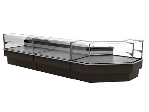 Витрина холодильная CARBOMA GC110 SL 2,0-1 (ВХСн-2,0 GC110) RAL1005