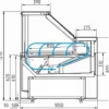 Витрина холодильная CARBOMA GC111 VM 2,0-1 газлифт, динамика 1008 темный дуб