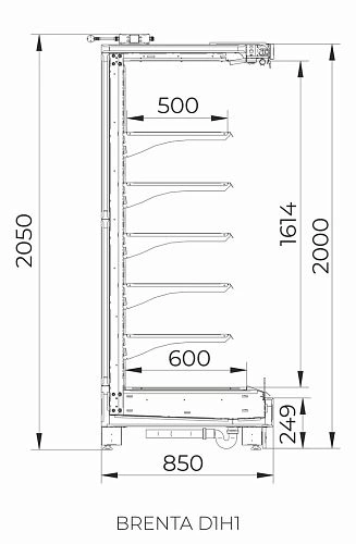 ls1ednpacc1f4xrq160b94xuah05ysdc.webp Горка холодильная LEVIN Brenta DG D1H1 250