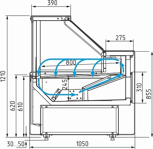 mr1gfu7cs6liv935ixni810bwsxw1q0p.webp Витрина холодильная CARBOMA GC111 VV 3,75-1 газлифт, динамика 1010 мариель