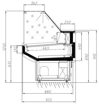 shhslzzziwtyoozb6h12o6s4vnfou0at.webp Витрина холодильная АРИАДА Altair Cube ВС75-1800