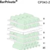 Шкаф винный CELLARPRIVATE CP043-2TB