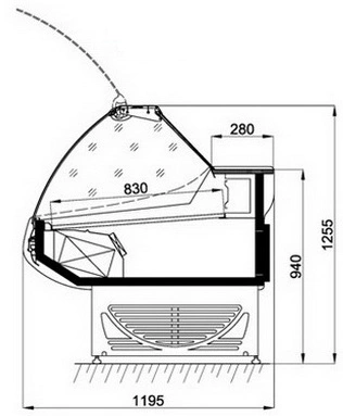 zamwng30ahsecge2okwzrmg37ou1ahur.webp Витрина холодильная АРИАДА Титаниум ВУ5-260 Luxe