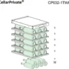 Шкаф винный CELLARPRIVATE CP032-1TWH