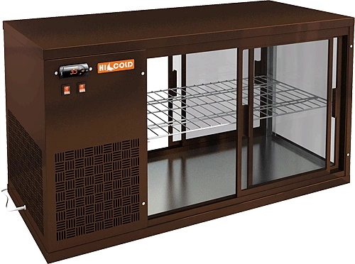 0gu2rnanhwtbwcoblsq6lj0gnun17yam.webp Настольная холодильная витрина сквозная HICOLD VRL T 900 L Brown