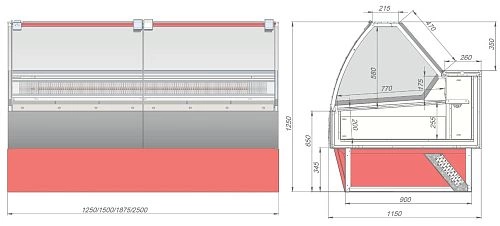 5780emienhlahob1onljxwh1wi9liyb7.webp Витрина холодильная для икры KIFATO Аляска 2500 статика вынос