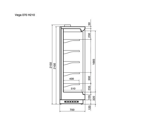 5sw1azo6w2n35vmqdeb0d7zdnpj8ta6j.webp Горка холодильная DAZZL Vega 070 H210 250