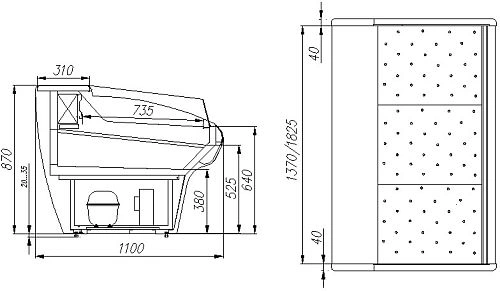 7a279f6c50a379dcc28722eb5fa5eeb3.webp Витрина холодильная для рыбы CARBOMA ВХСл-1,5 G110 (G110 SP 1,5-2) статика