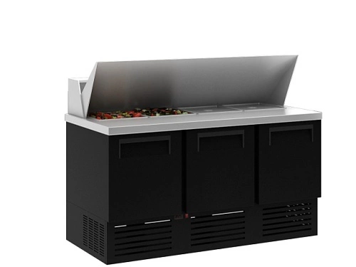 8159e9b44b308a69b7e90aefc9c11526.webp Стол холодильный для сэндвичей CARBOMA T70 M3sandGN-2 0430 02 крышка (1/6)