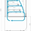 Горка холодильная CARBOMA KR70 VM 0,9-2 Standard 9005 открытая