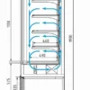 Горка холодильная CARBOMA FC20-07 VM 1,0-1 LIGHT фронт X0, серо-черный