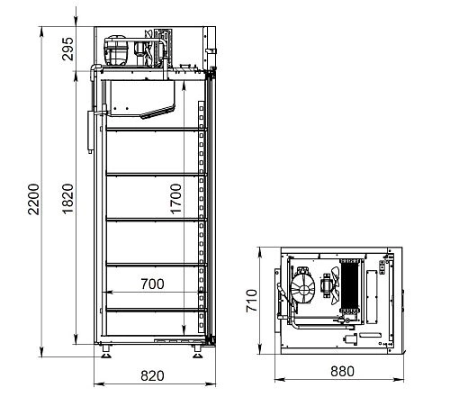 Шкаф морозильный АРКТО F 0,7-Sd