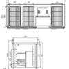 Стол морозильный CARBOMA T70 L3-1 9006-2 (3GN/LT) корпус серый, 3 двери с бортом