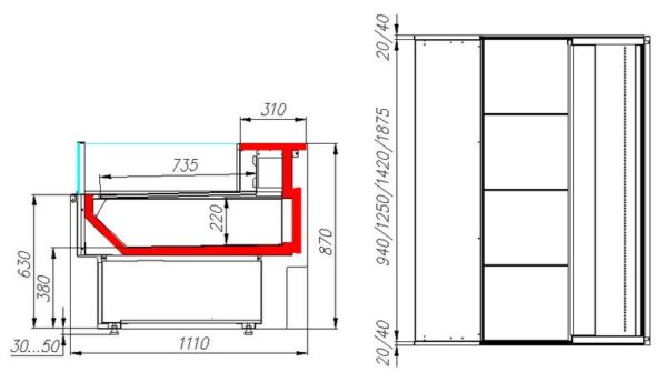 f3742cu5szcfurf014l545w65ku4nlv7 Витрина холодильная открытая Carboma GC110 VM 2,0-2 (ВХСо-2,0 Carboma GC110 (динамика,1005 ВЕНГЕ)